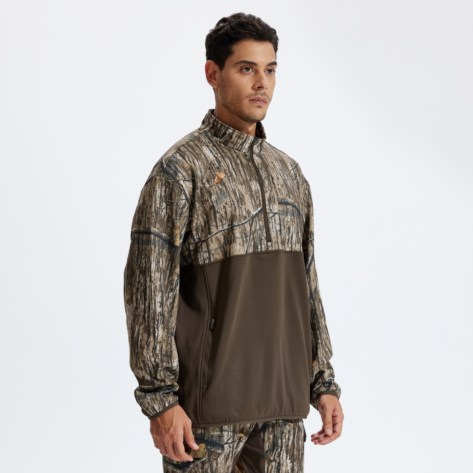 LOOGU Half Zip Hunting Fleece Pullover D30