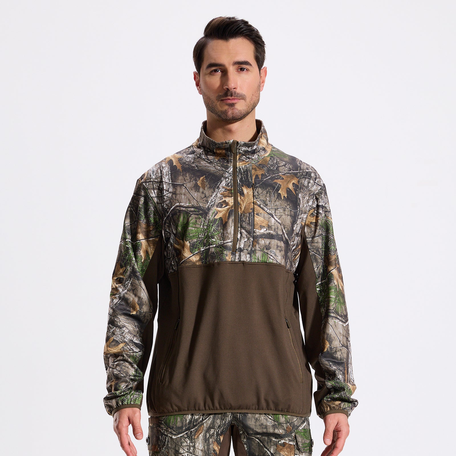 LOOGU Half Zip Hunting Fleece Pullover D30