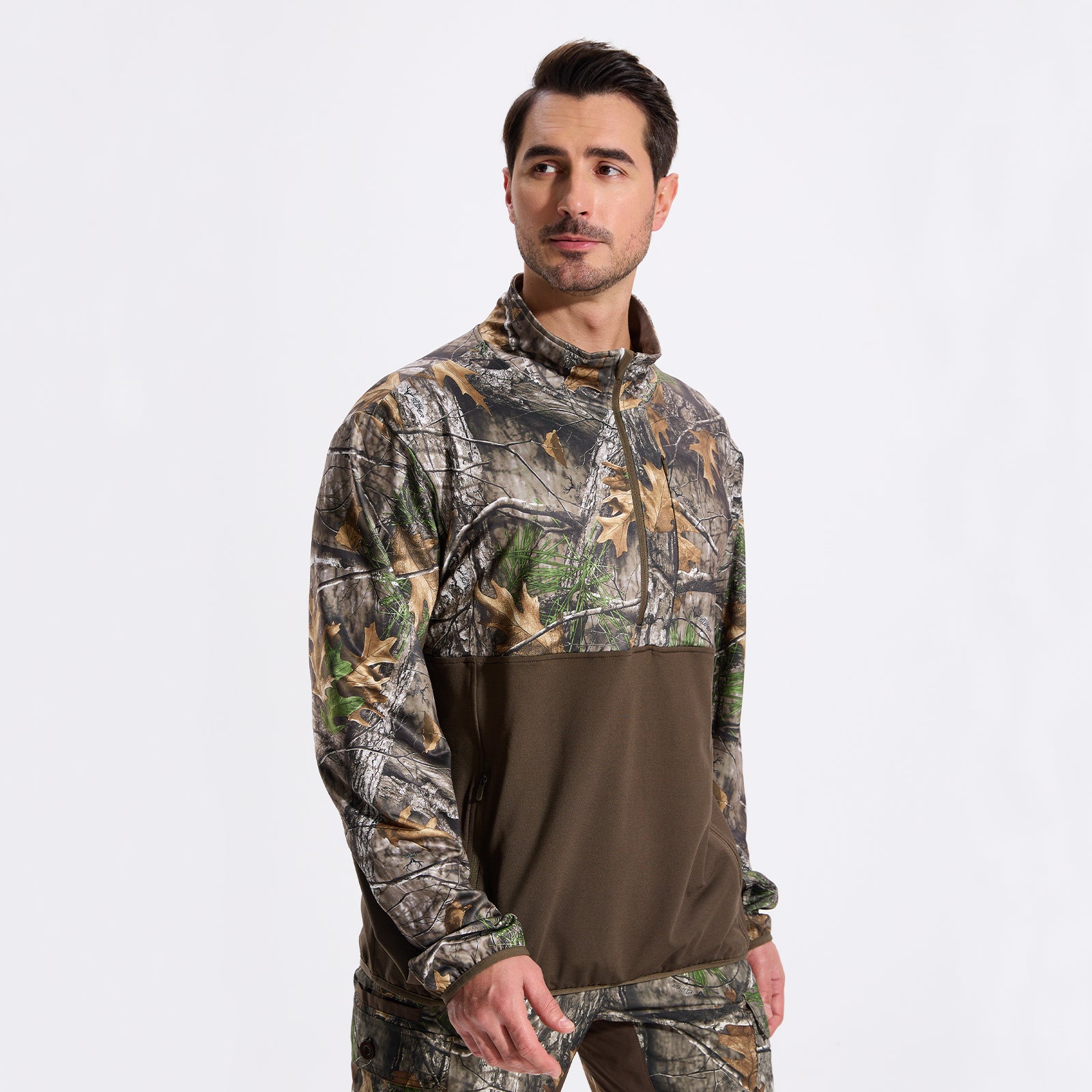 LOOGU Half Zip Hunting Fleece Pullover D30