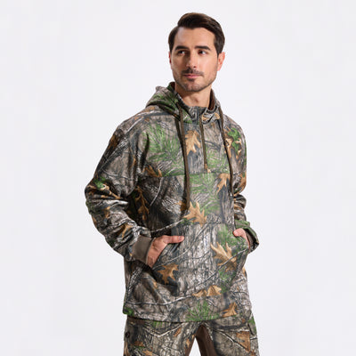 LOOGU Hunting Hoodies Fleece Lining Performance Insulation Pullover D50-1