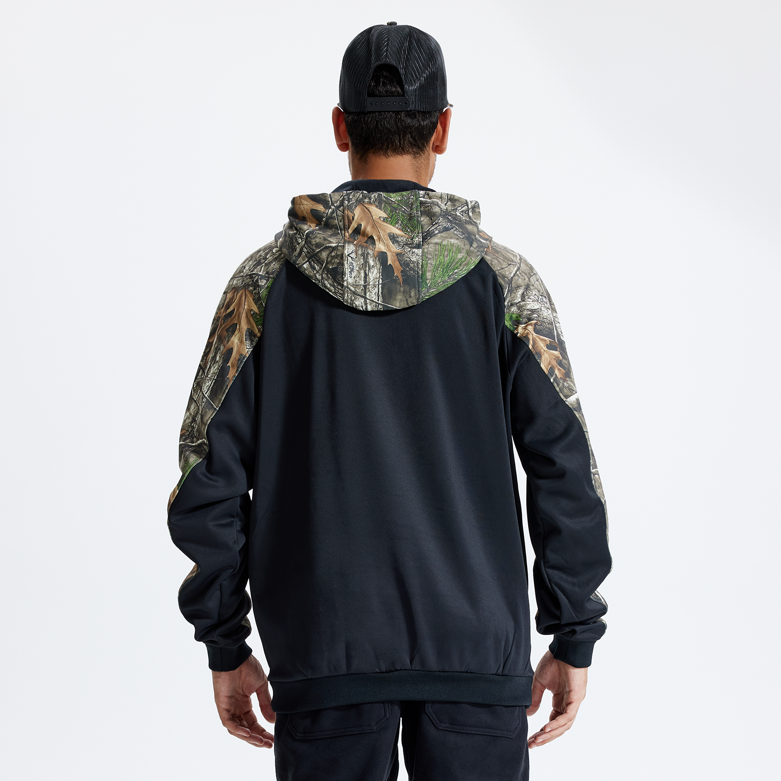 LOOGU Camo Hoodies Fleece Lining Casual Pullover D61