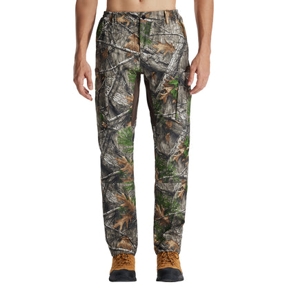 LOOGU Men's Water Resistant Tactical Pants Cargo Pants Super Tree Camo H61