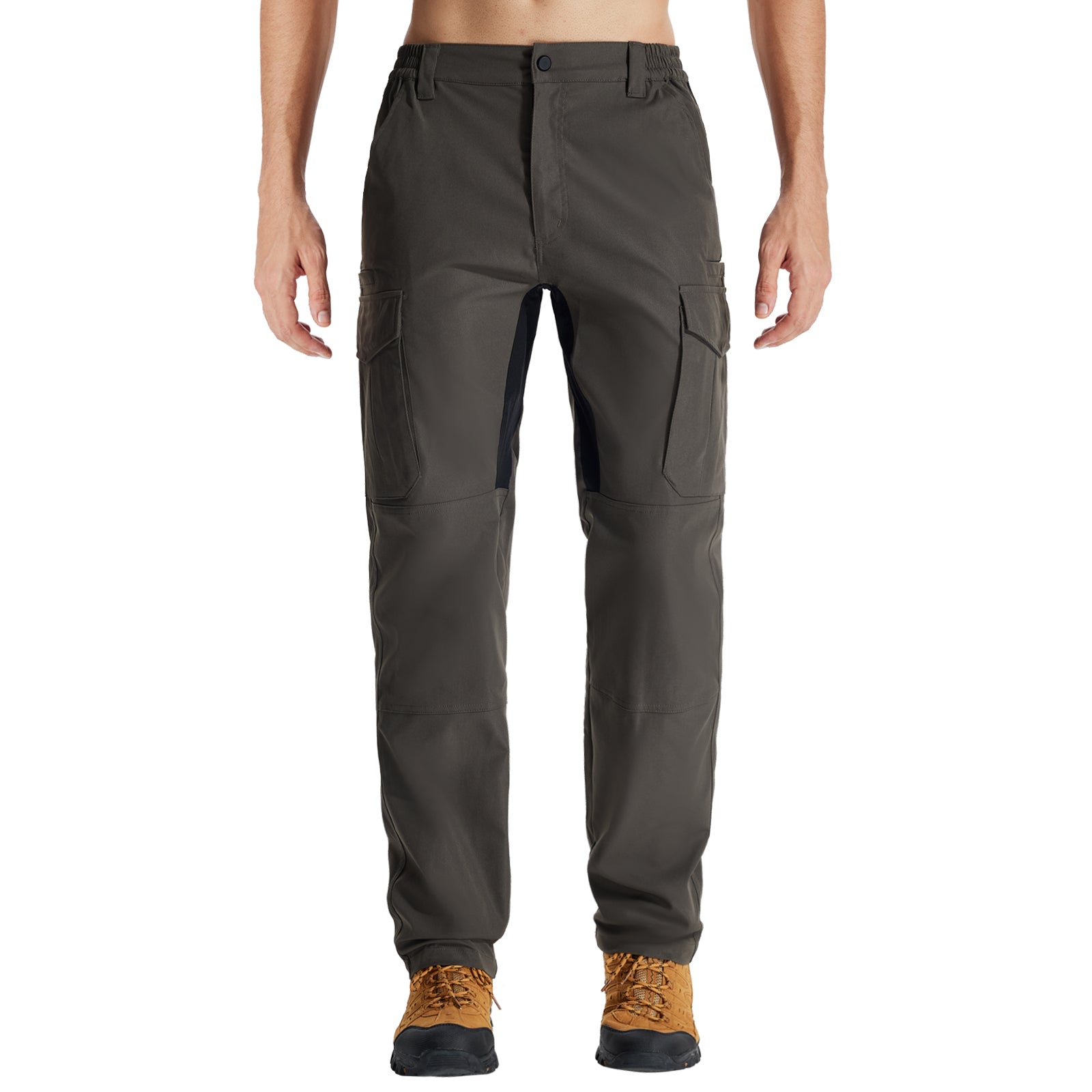 LOOGU Men's Water Resistant Tactical Pants Cargo Pants Charcoal Gray H61