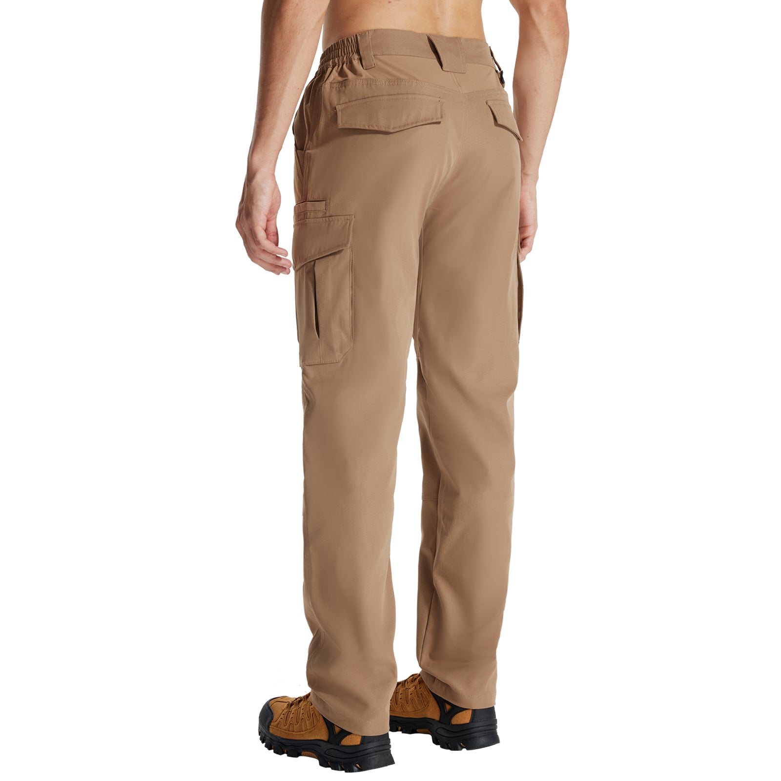 LOOGU Men's Water Resistant Tactical Pants Cargo Pants Khaki H61