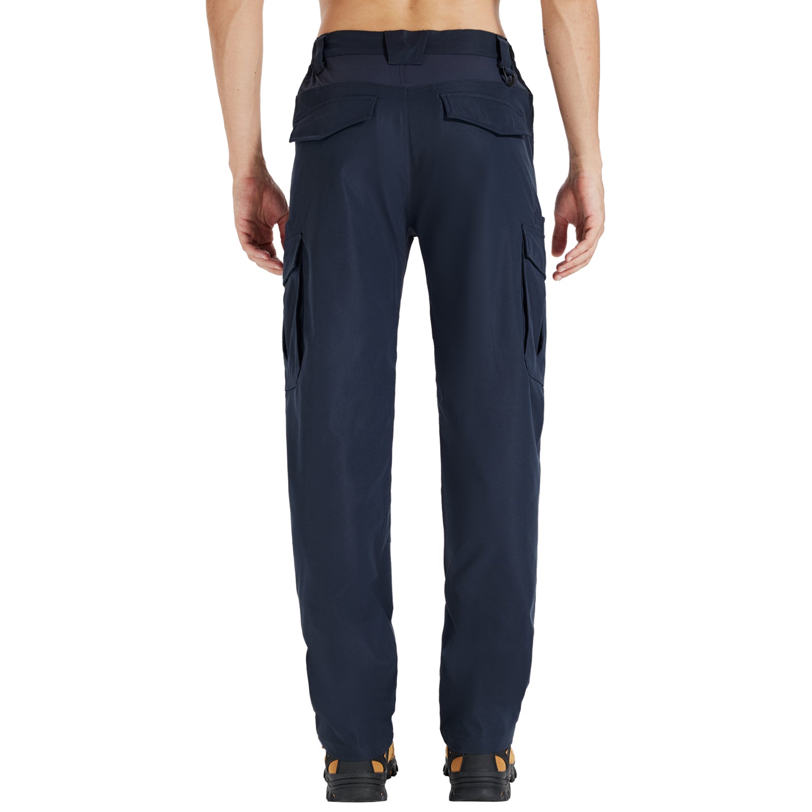 LOOGU Men's Water Resistant Tactical Pants Cargo Pants Navy H61