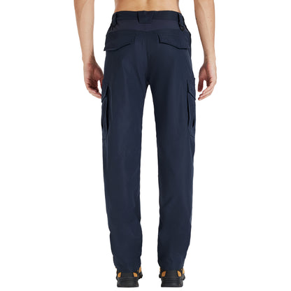 LOOGU Men's Water Resistant Tactical Pants Cargo Pants Navy H61