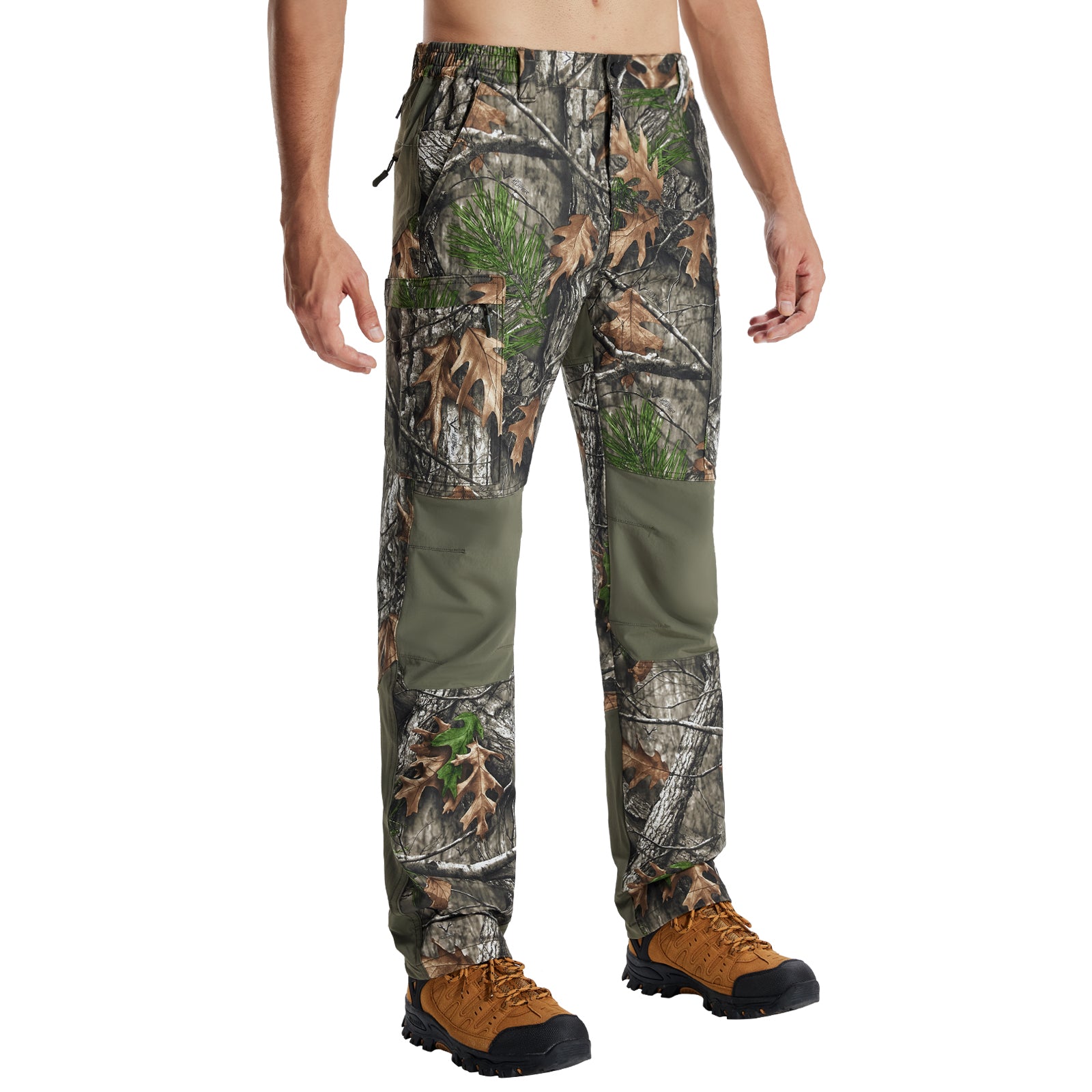 LOOGU Camo Hunting Pants 7 Pockets Super tree Contrast H70