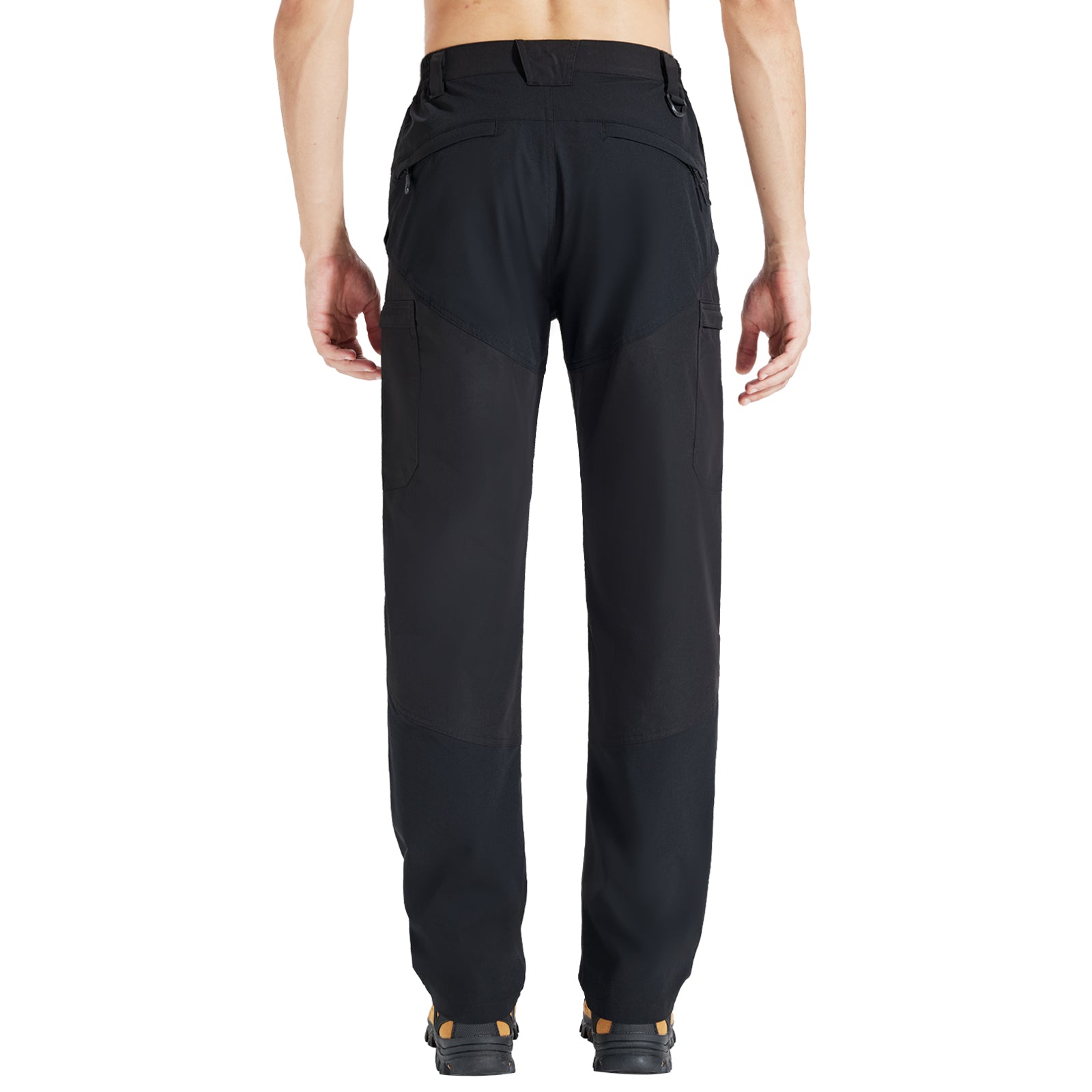 LOOGU Camo Hunting Pants 7 Pockets Black+Black H70