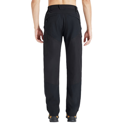 LOOGU Camo Hunting Pants 7 Pockets Black+Black H70