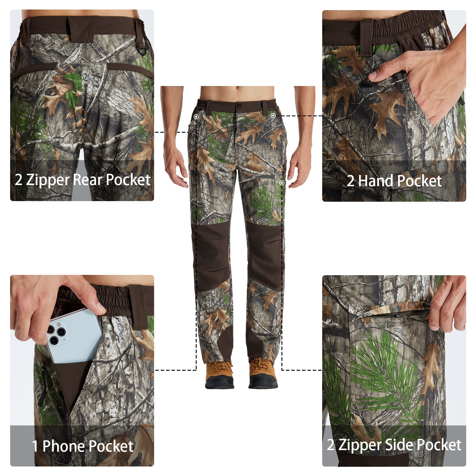 LOOGU Camo Hunting 7-Pocket Pant H82