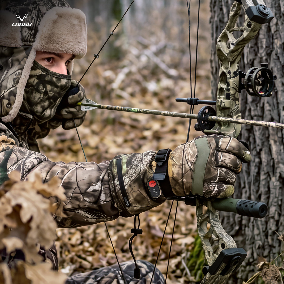 Heated Camo Hunting Gloves HG10