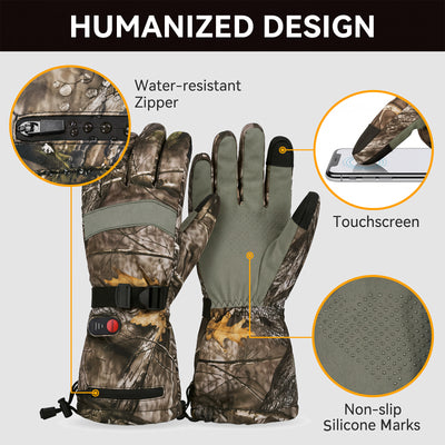 Heated Camo Hunting Gloves HG10