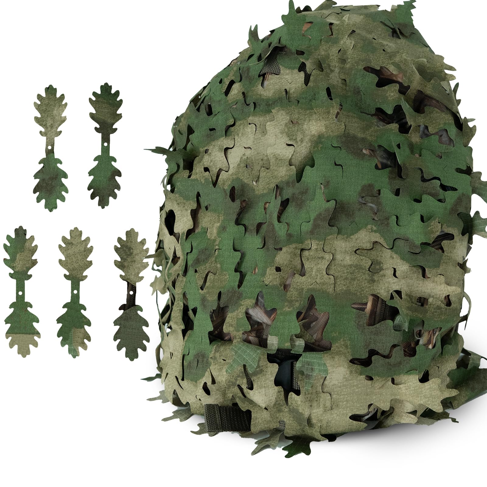 LOOGU Camo Tactical Backpack Cover Oak Leaf