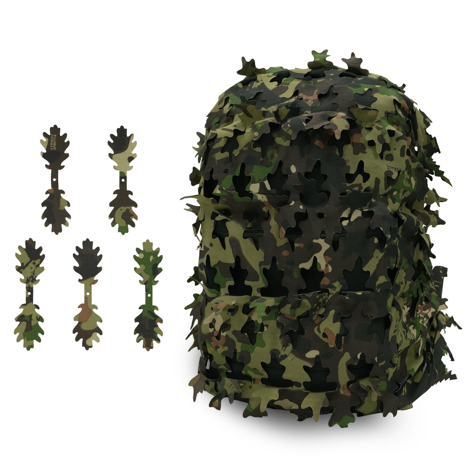 LOOGU Camo Tactical Backpack Cover Oak Leaf
