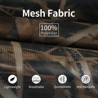LOOGU Camo Netting Mesh Camouflage Net Bulk Roll Quiet Nets Grass