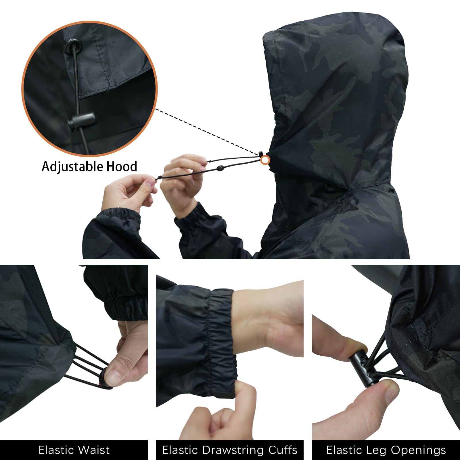 LOOGU camo rainsuit TPU RS20