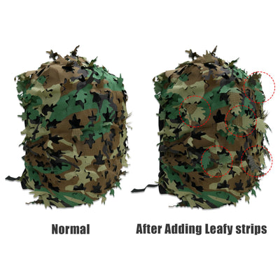 LOOGU Camo Tactical Backpack Cover Oak Leaf