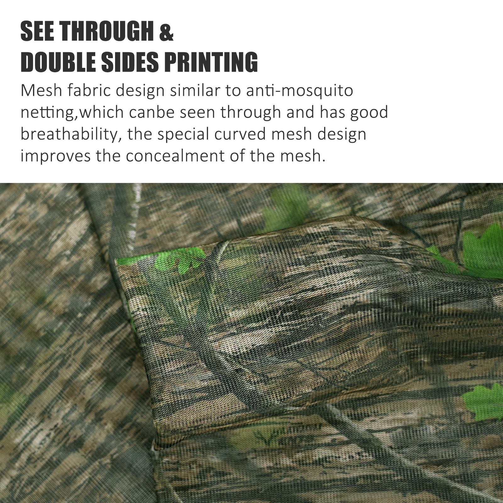 LOOGU Camo Netting Mesh Quiet Nets Ents Camo