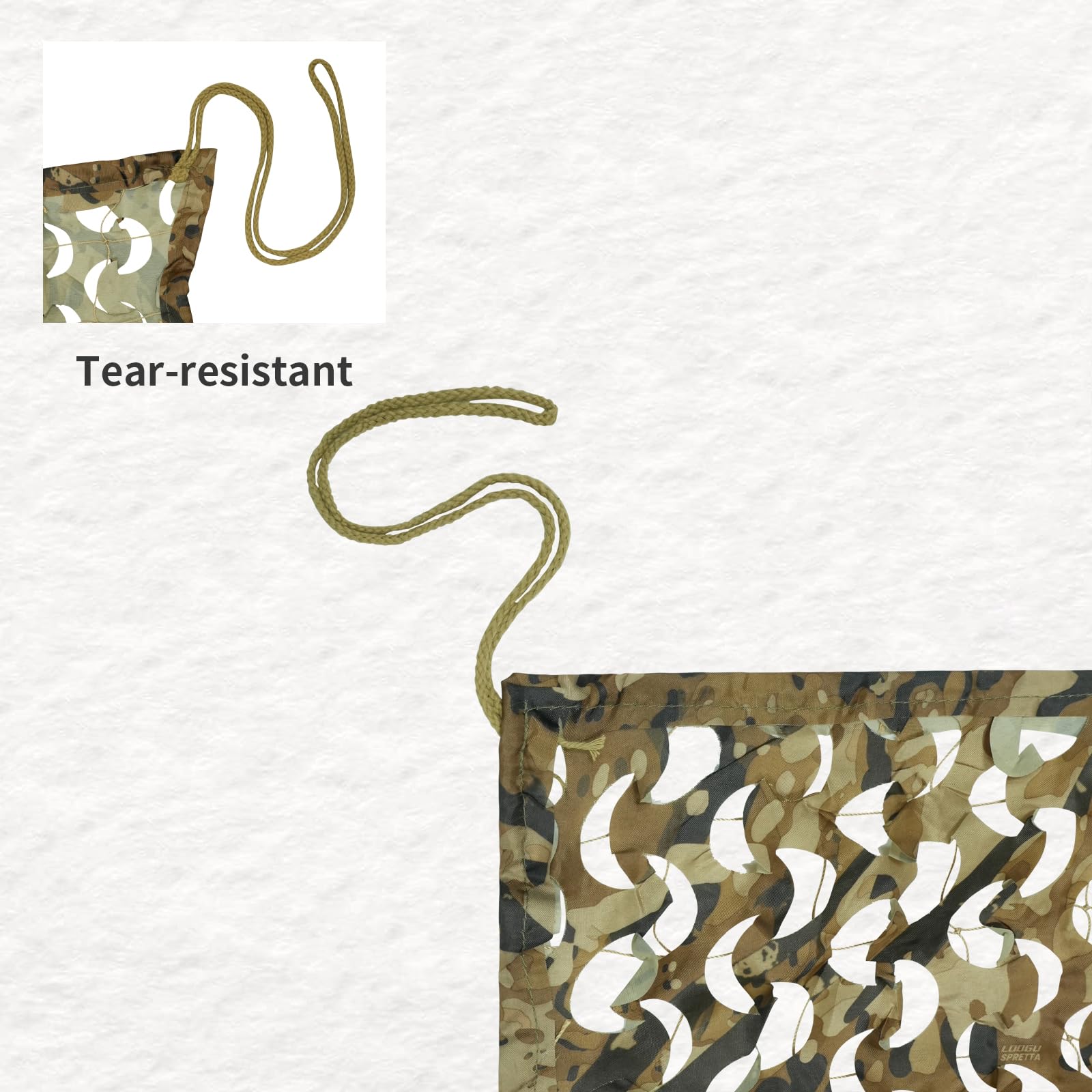 LOOGU Camping Military Hunting Camo Netting Spretta Camo