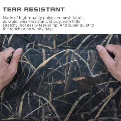 LOOGU Camo Netting Mesh Camouflage Net Bulk Roll Quiet Nets Grass
