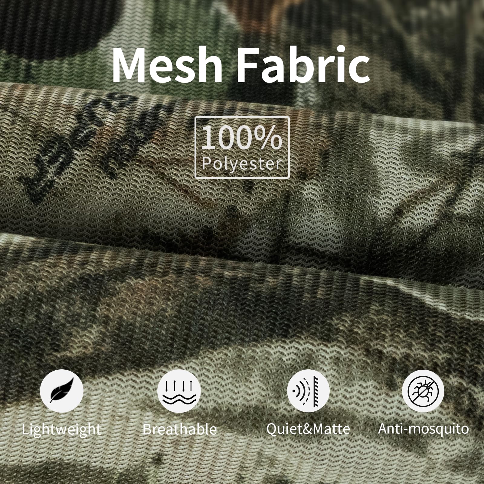 LOOGU Camo Netting Mesh Camouflage Net Bulk Roll Quiet Nets