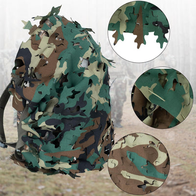 LOOGU Camo Tactical Backpack Cover Oak Leaf