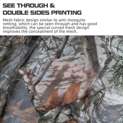 LOOGU Camo Netting Mesh Camouflage Net Bulk Roll Quiet Nets