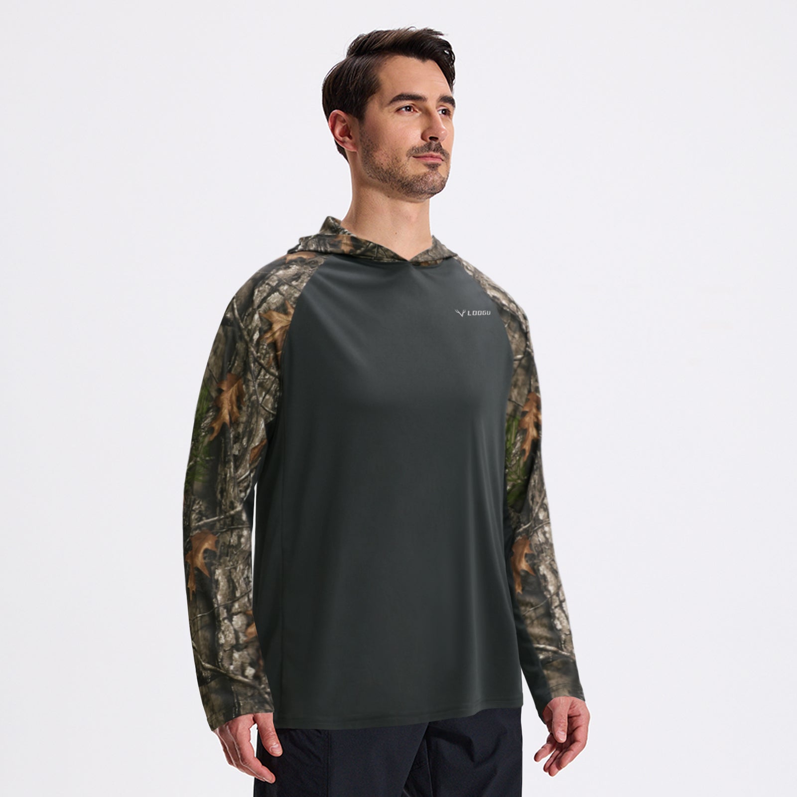 LOOGU Outdoor Leisure Hoodie Long Sleeve Shirt T73
