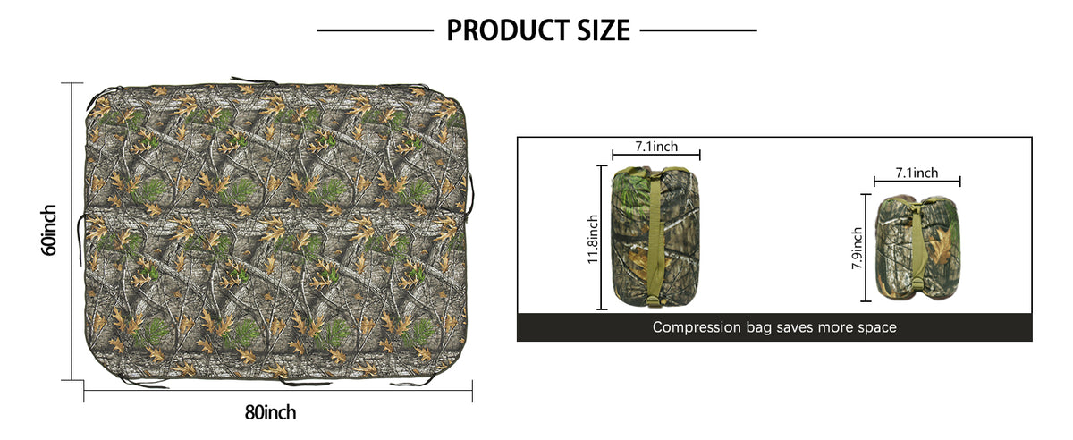 Zip-Convertible Poncho Liner SL10 — Size information