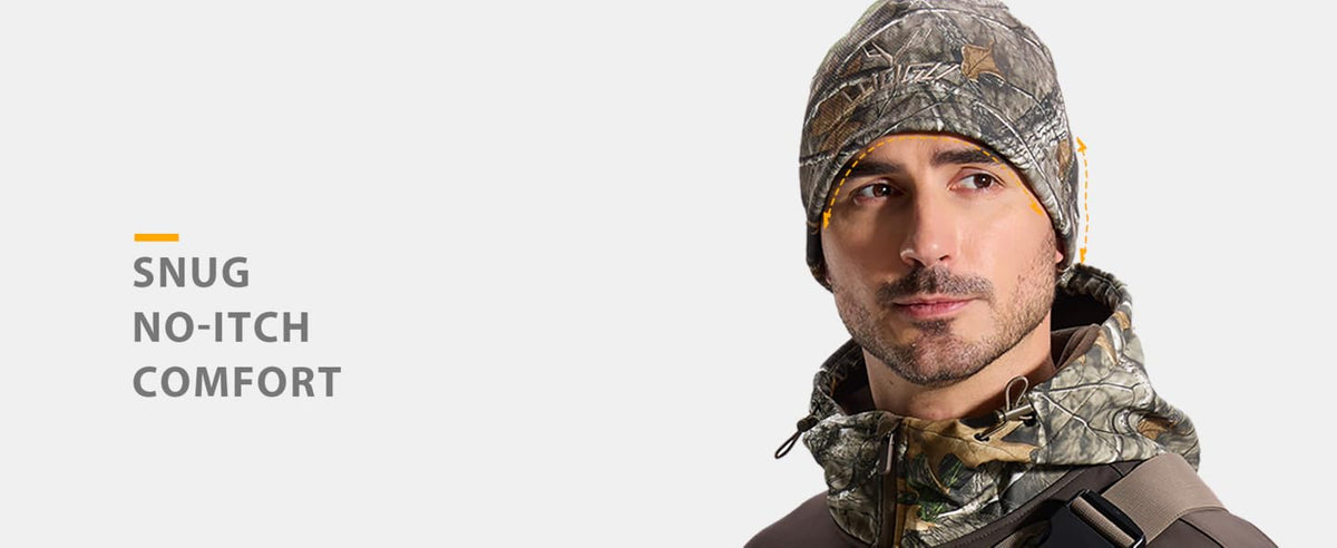 Fleece-Lined Camo Beanie B09 — Snug fit