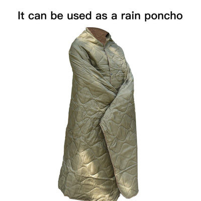 LOOGU Super Camo Blanket Waterproof Poncho Liner for Outdoor BL20 — Olive