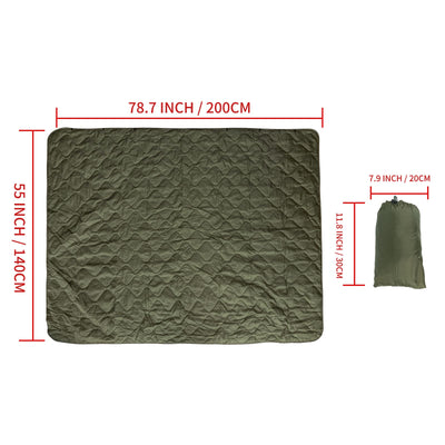 LOOGU Camouflage Outdoor Blanket BL10 — Olive