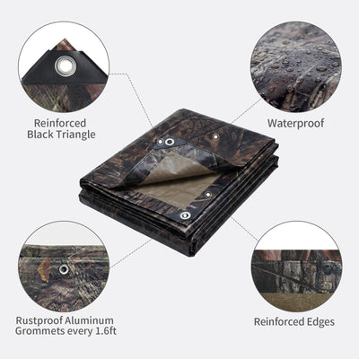 LOOGU 130G/180G Waterproof Tarp Super Tree Camo — Loogu Super Tree Camo