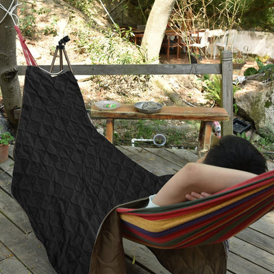 LOOGU Camouflage Outdoor Blanket BL10 — Bk/Grey