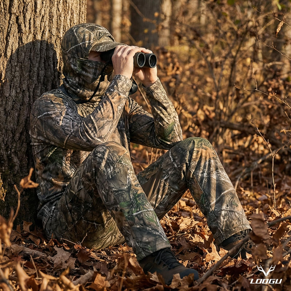 Lightweight Hunting Hoodie T50 — Loogu Super Tree Camo