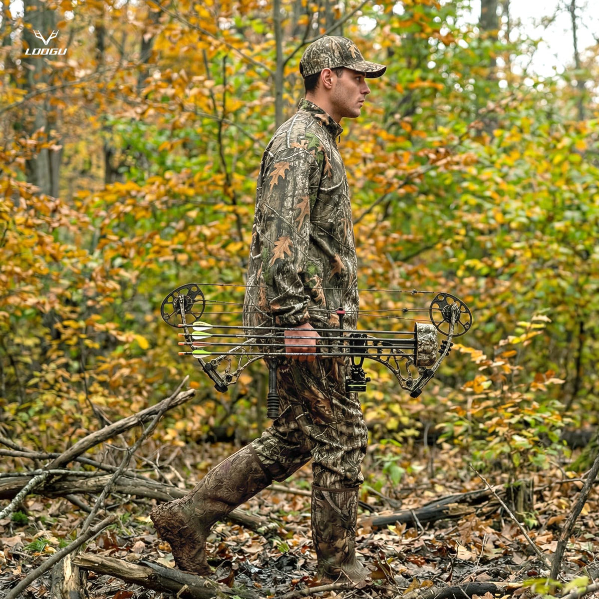 LOOGU Hunting Hoodies Fleece Lining Performance Insulation Pullover D50-1 — Loogu Super Tree Camo