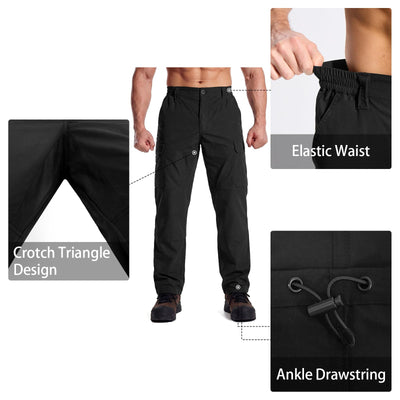 LOOGU  Workwear Pants 7 Pockets H30 — Black