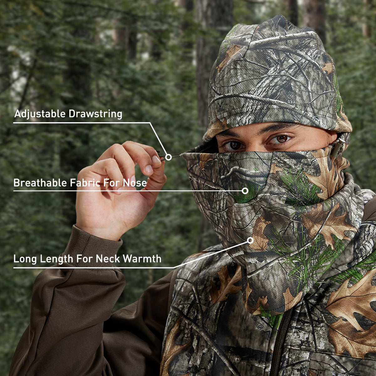LOOGU Camo Balaclava for Hunting B20 — Loogu Super Tree Camo