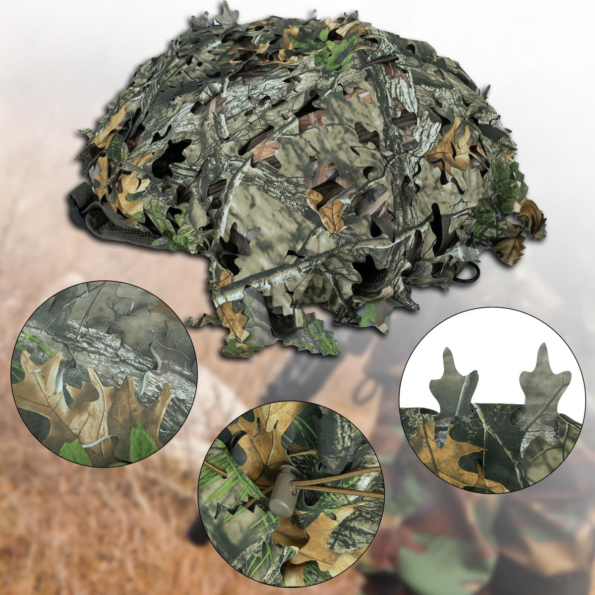 LOOGU Camo Tactical Backpack Cover Oak Leaf — Loogu Super Tree Camo