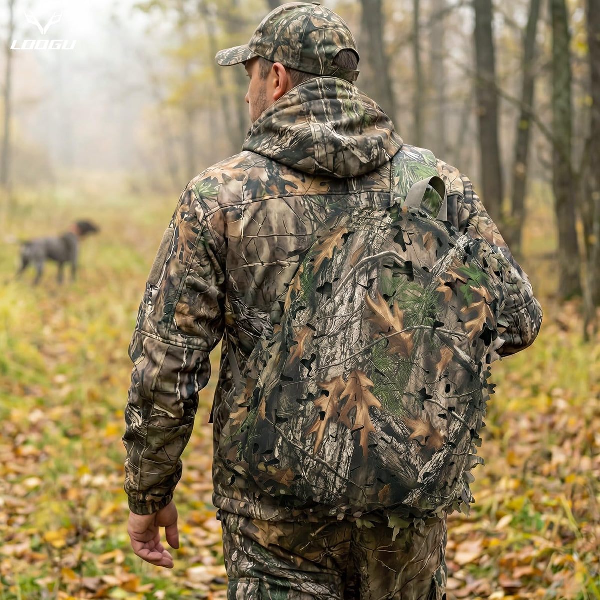 LOOGU Camo Tactical Backpack Cover Oak Leaf — Loogu Super Tree Camo