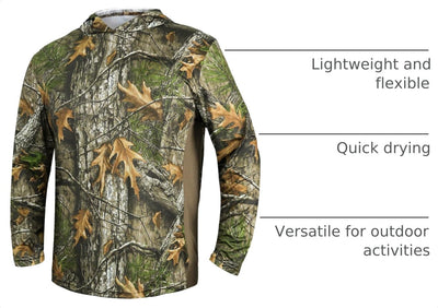 LOOGU Hunting Long Sleeve  Hoodie  Tree Camo Contrast T51 — 未设置颜色选项