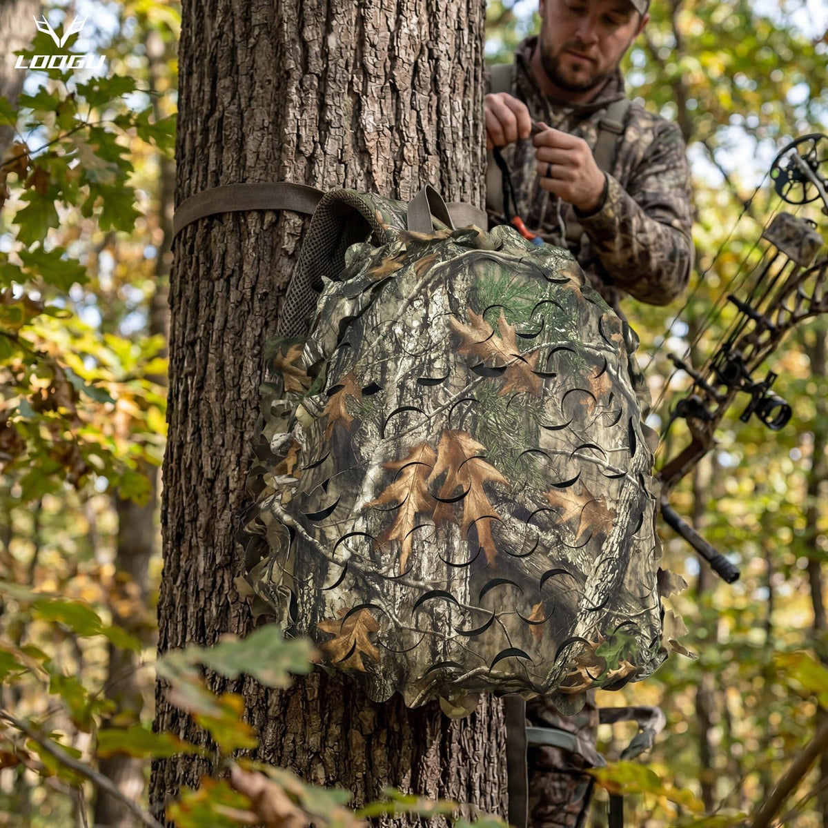 LOOGU Camo Tactical Backpack Cover — Loogu Super Tree Camo
