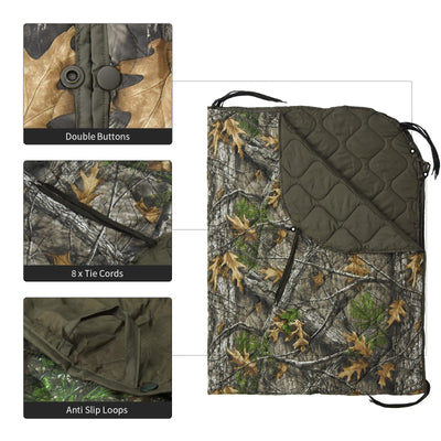 LOOGU Camo Blanket Waterproof Insulation Poncho Liner BL40 — Loogu Super Tree Camo