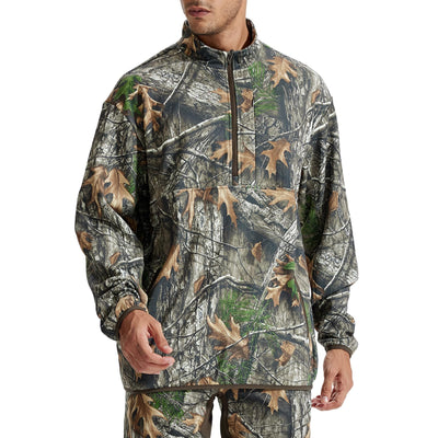 LOOGU Half Zip Hunting Fleece Pullover D30 — Loogu Super Tree Camo
