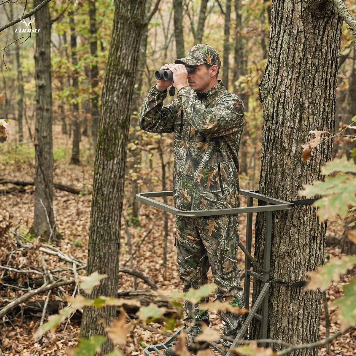 LOOGU Half Zip Hunting Fleece Pullover D30 — Loogu Super Tree Camo
