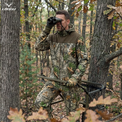 Fleece-Lined Softshell Jacket M50-1 — Brown,Loogu Super Tree Camo