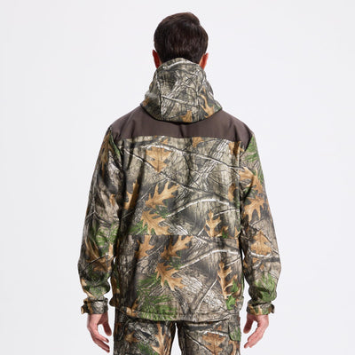 Fleece-Lined Softshell Jacket M50-1 — Brown,Loogu Super Tree Camo