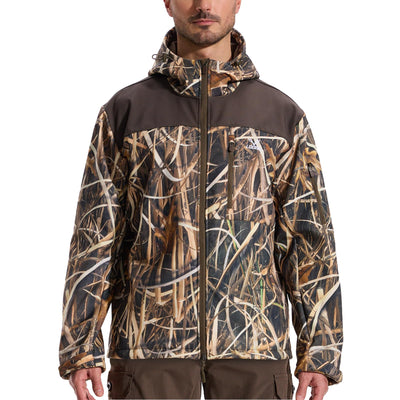 Fleece-Lined Softshell Jacket M50-1 — Brown,Loogu Grass Shadow