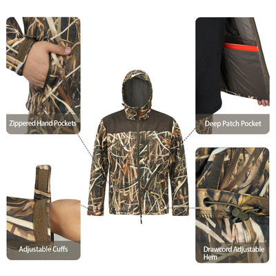 Fleece-Lined Softshell Jacket M50-1 — Brown,Loogu Grass Shadow