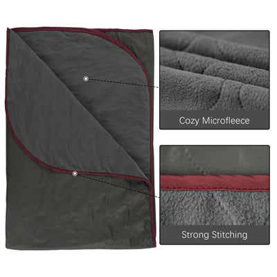 LOOGU Sofa Blanket Polar Fleece for Living Room Travel Camping BL50 — Grey